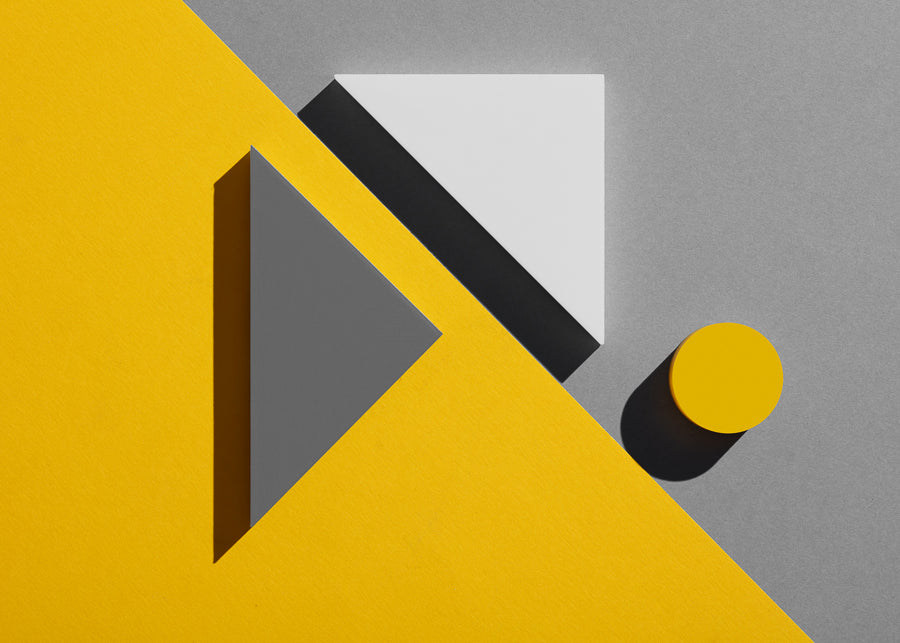 Geometrics Yellow and Grey