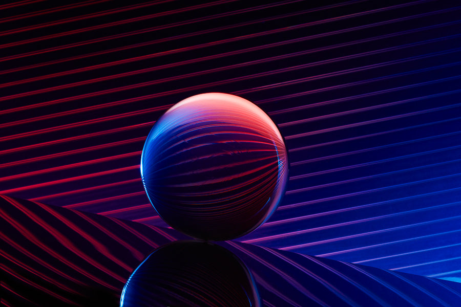 Red and Blue Sphere 3