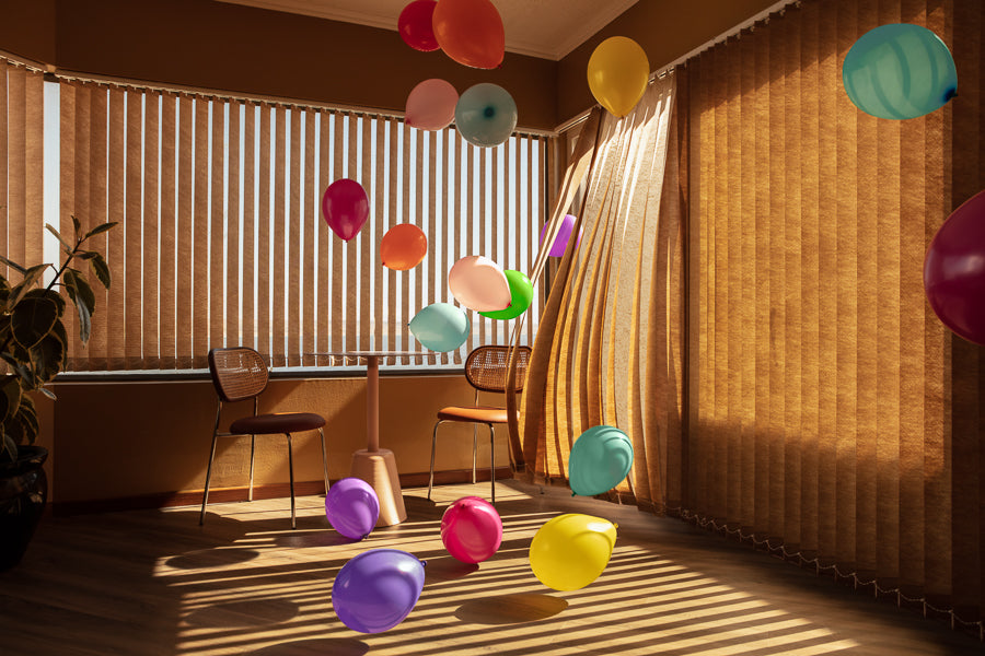 Balloons and Curtains