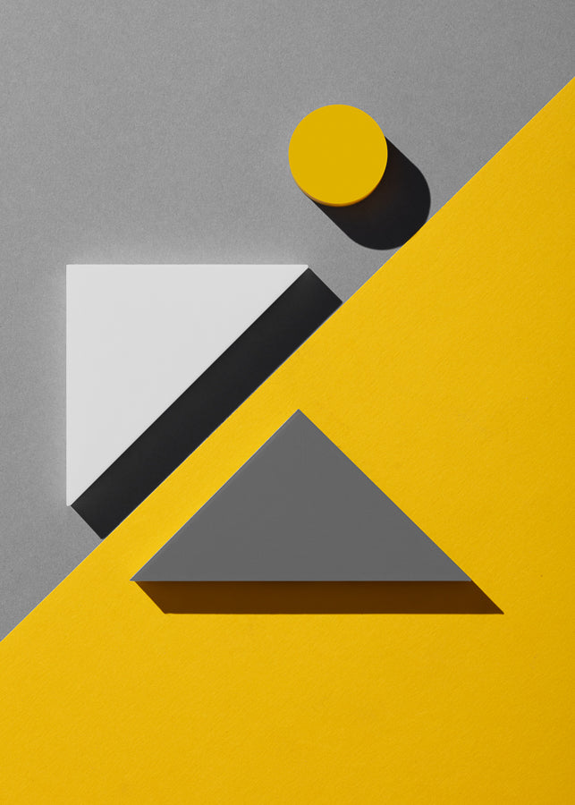 Geometrics Yellow and Grey